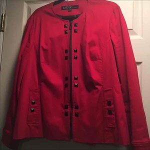 Kasper brand red women jacket